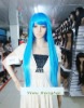 Wholesale Straight Cosplay Green Human Hair Wigs