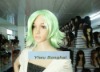 Wholesale Short Cosplay Green Human Hair Wigs