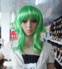Wholesale Cosplay Green Human Hair Wig
