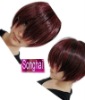 Wholesale Cool Black and Red Short Cosplay Wig
