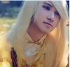 Romantic Long White Cosplay Male Wig