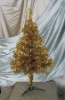 golden Christmas tree