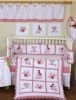 baby bedding set_girl and flowers