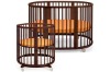 Wholesale Oval Solid Wood Baby Cot SGS certification