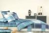 Reactive printed fabric duvet cover, pillow cover, blanket