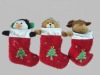 Wholesale stuffed reindeer Christmas stocking