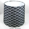 black lace fabric Lamp Shade