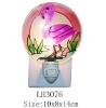 Fused glass flamingo night light