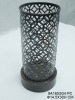 metal round table candle holder