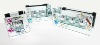 colorful glass candle holder--set of 3