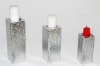 Wholesale candle holder with leather fabric