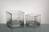 Wholesale clear glass candle holder