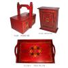 Wholesale Wooden Decoration w/Water Lily Design