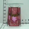 Wholesale home decoration glass candle holder for valentine's day