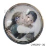 Wholesale Home decoration magnetic glass icebox sticker