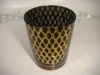 Wholesale silver plated glass candle holder for home decoration