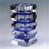 crystal flower vase