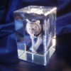 3d laser crystal cube