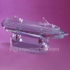 Cruise model crystal paperweight