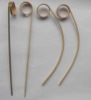 Wholesale flexible knotted bamboo skewer/stick