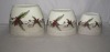 3 set white and grey terracotta bird pot indoor decoration