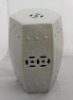 Grey Crackled Ceramic Garden Stool WRYHE16