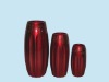 3 Set tall terracotta vases