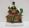 novelty polyresin house with led light