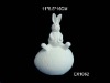 ceramic bisque rabbit for decoration-bisque potteryware