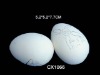 bisque ceramic egg hanging deco