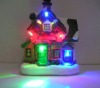 Wholesale fashion polyresin house with led light