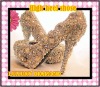 CUSTOM HAND MADE SWAROVSK DIAMANTE CRYSTAL AND JEWEL STILETTO WEDDING SHOES