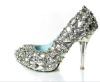 full diamond bridal wedding shoes crystals evening shoes XZ002