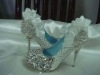 ws-170 diamond crystals bridal wedding shoes