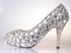 ws-100 handmade crystals drill diamond high heel wedding shoes party shoes evening shoes crystals shoes