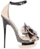 Wholesale Fashion flowery cheap brand high heel wedding sandals