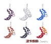 Pretty shoe Alloy Pendant with rhinestone