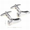 Fashion rhodium shoes cufflinks