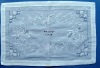white embroidery placemat tablemat table cloth