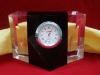 crystal desk clock