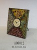 Patchwork Metal Table Clock