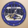 Wholesale Baltimore Ravens Official 12" Art Glass Clock