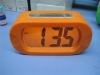 LCD big square silicone desk clock