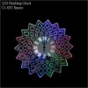 LED flashing light quartz clock for decoration gifts