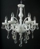 antique white crystal pendant lamp