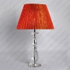 Red crystal table lamp