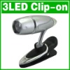 Wholesale Hot Selling 3 LED Book Light Adjustable Reading Lamp Clip Light