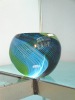 colorful glass vase