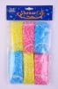 6 pc colorful waterproof spot shower cap