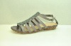 Wholesale 2011 popular roman women sandals with grey leather